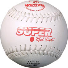 Worth 12 in. Super Red Dot COR50 Softball